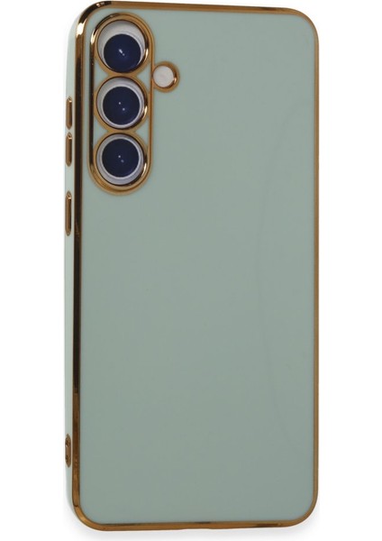 Samsung Galaxy S24 Parlak Yapılı Silikon Kılıf Rcv/volet
