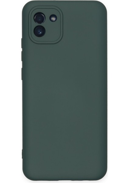 Samsung Galaxy A03 Kadife Dolgulu Lansman Silikon Kılıf Rcv/nano Lansman