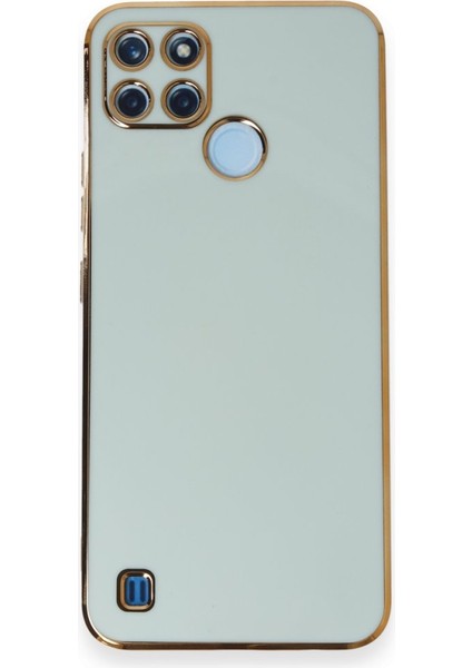 Realme C21Y Parlak Yapılı Silikon Kılıf Rcv/volet