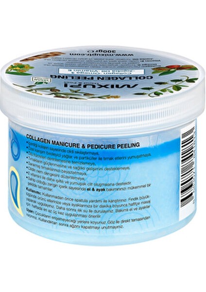 Collagen El Ayak Peelingi Cilt Sıkılaştırıcı ve Yenileyici Etki 200 gr Mavi Renk modelleri