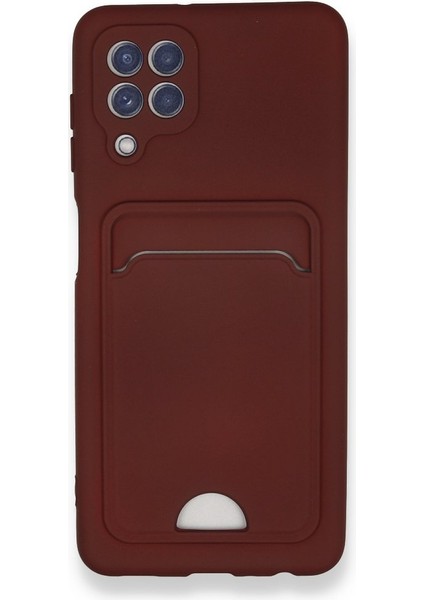 Samsung Galaxy A22 Kılıf Kart Hazneli Esnek Kelvin Silikon Kapak