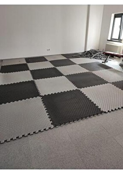 Tatami Minder 26MM Hafif Pilates Matı Çocuk Oyun Alanları İçin 100X100 Gri Siyah modelleri