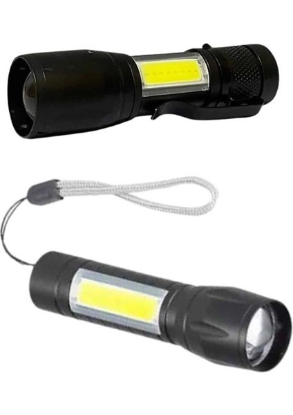 Xmpdby Uzun Menzilli Şarjlı El Feneri Uzun Ömürlü LED Işık Lamba