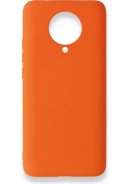 Redmi K30 Pro Kılıf Içi Kadife Kaplı Nano Silikon Kapak - Turuncu
