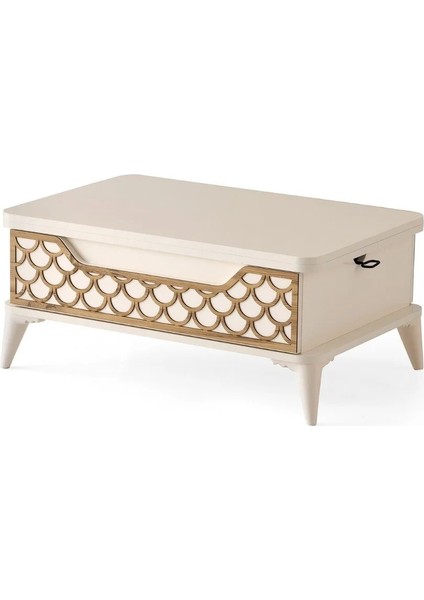 Akıllı Sehpa Sihirli Sehpa 5 Kademeli Fonksiyonel Orta Sehpa Açılabilir Sehpa Tekerlekli MASA1299 60X90 indirimleri