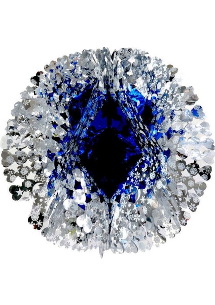 Süs Metalize Avize Modeli 50CM Lacivert