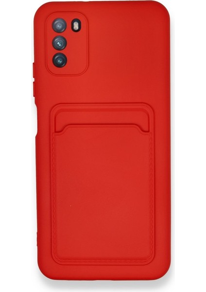 Pocophone M3 Kart Bölmeli Silikon Kılıf Rcv/kelvin