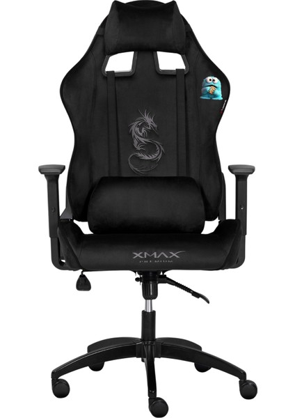 / Baskılı Rio Balerion Terletmez Kadife Kumaş Siyah Gaming Oyuncu Koltuğu / 120 kg Taşır fiyatları