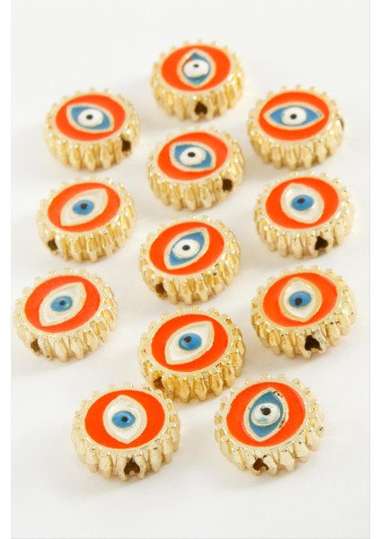 Nrzsnt Göz Mineli Bileklik ve Kolye Ucu Aparatı 1 Adet-Turuncu fiyatları