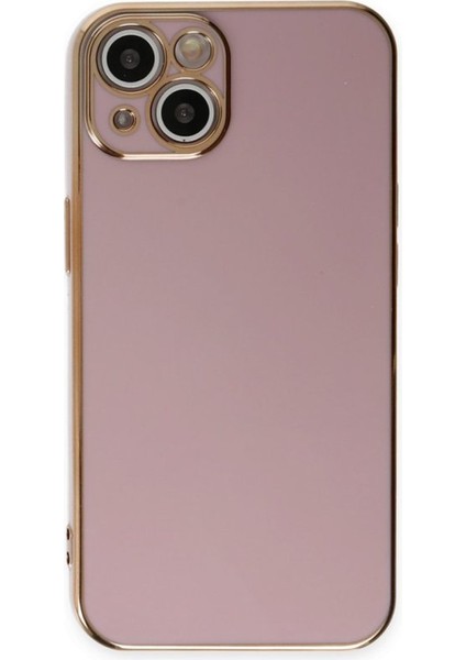 iPhone 15 Parlak Yapılı Silikon Kılıf Rcv/volet