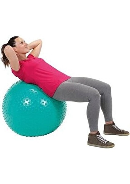 Tırtıklı Pilates Topu 65 cm Mavi Renk Egzersiz ve Rehabilitasyon İçin 1 Adet fırsatları