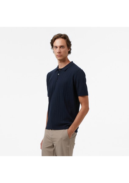 Erkek Lacivert Classic Fit Kazak S57307T.4NV