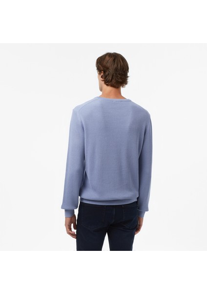 Erkek Mavi Classic Fit Kazak S57212T.4TM fiyatları