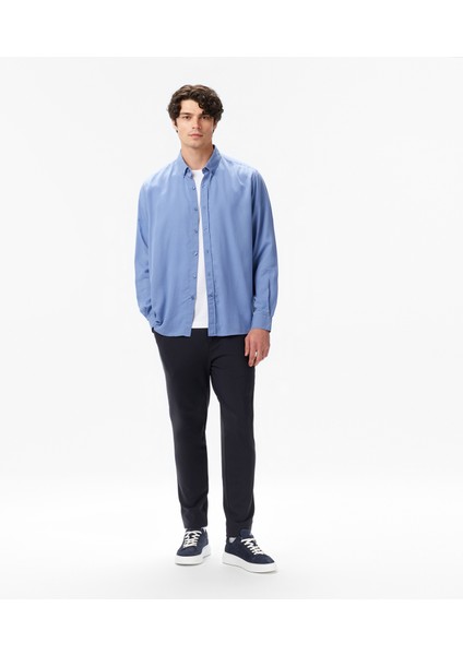 Erkek Mavi Classic Fit Gömlek W57232T.4MY modelleri