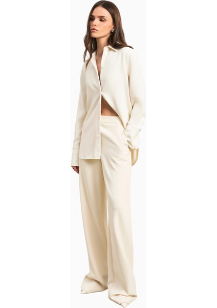 Effortless Wide Leg Trousers Geniş Paça Dökümlü Kadın Pantolon