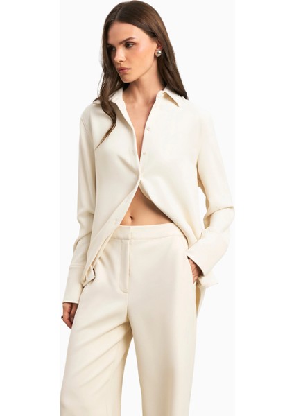 Effortless Wide Leg Trousers Geniş Paça Dökümlü Kadın Pantolon fiyatları