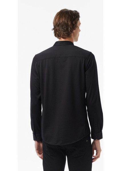Erkek Siyah Slim Fit Gömlek W57430T.0TB fiyatları