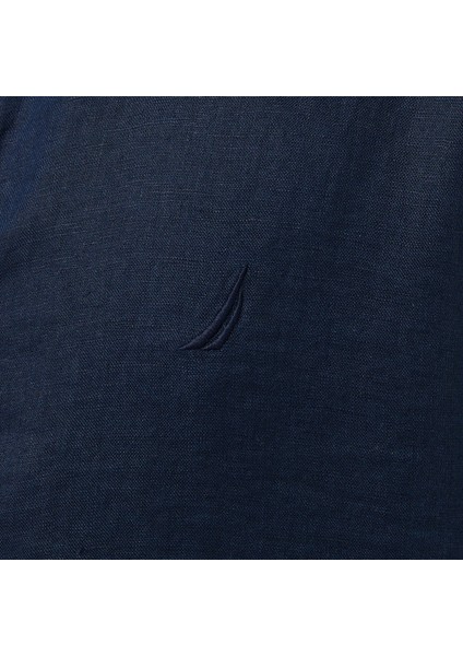 Erkek Lacivert Classic Fit Keten Gömlek W55100T.4NV indirimleri