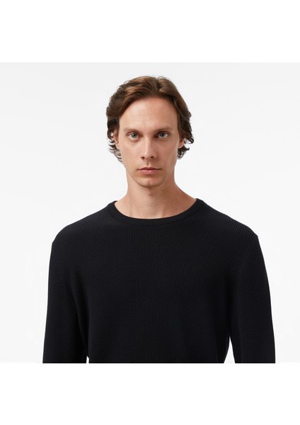 Erkek Siyah Classic Fit Kazak S57212T.0TB fırsatları