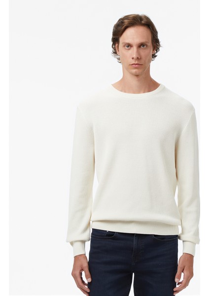 Erkek Krem Classic Fit Kazak S57212T.1MA