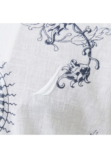 Erkek Beyaz Classic Fit Desenli Gömlek W55426T.1BW indirimleri