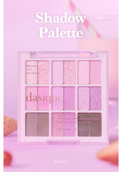 Mat ve Işıltılı Renk Seçenekleri Sunan Far Paleti Dasıque Shadow Palette (#18 Berry Smoothie)