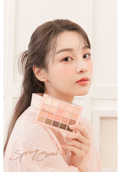 Mat ve Işıltılı Tonlardan Oluşan 20 Renkli Far Paleti Dasıque Mood Shadow Palette (03 Spring Coral)