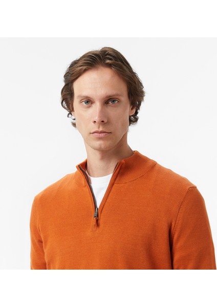 Erkek Turuncu Classic Fit Kazak S57104T.2BN fırsatları