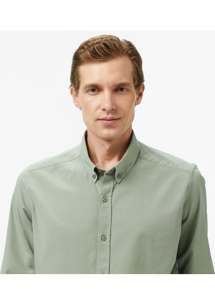 Erkek Yeşil Classic Fit Gömlek W57428T.3LP fırsatları