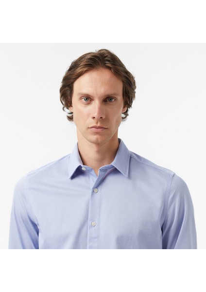 Erkek Mavi Slim Fit Gömlek W57430T.4NN fırsatları
