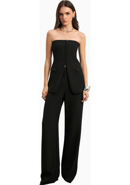 Effortless Wide Leg Trousers Geniş Paça Dökümlü Kadın Pantolon indirimleri