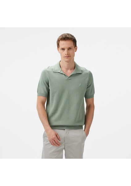 Erkek Yeşil Classic Fit Triko S55109T.3SB