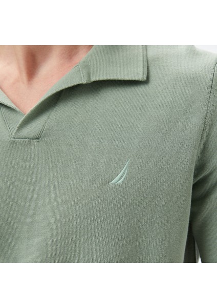 Erkek Yeşil Classic Fit Triko S55109T.3SB indirimleri