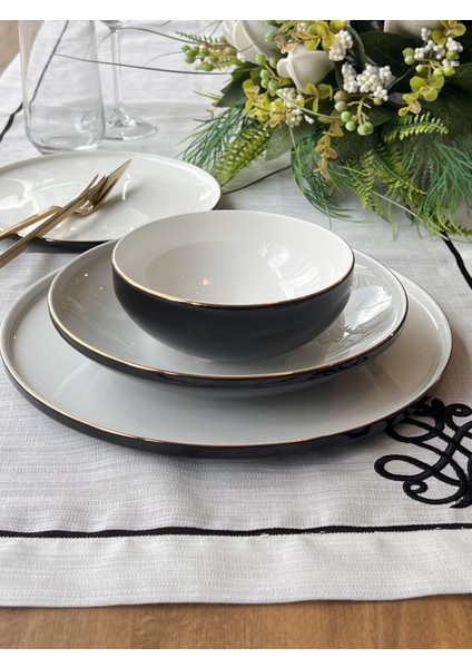 Yemek Takımı Modern Black 24 Parça 6 Kişilik fiyatları