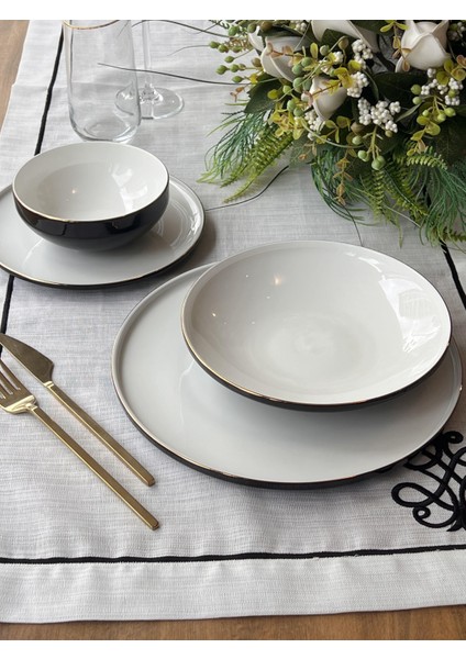 Yemek Takımı Modern Black 24 Parça 6 Kişilik modelleri