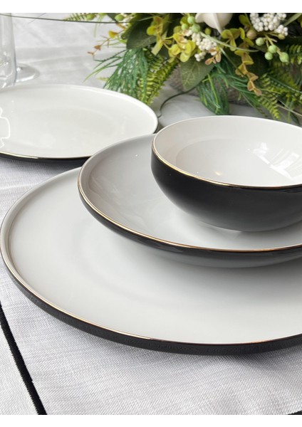 Yemek Takımı Modern Black 24 Parça 6 Kişilik fırsatları