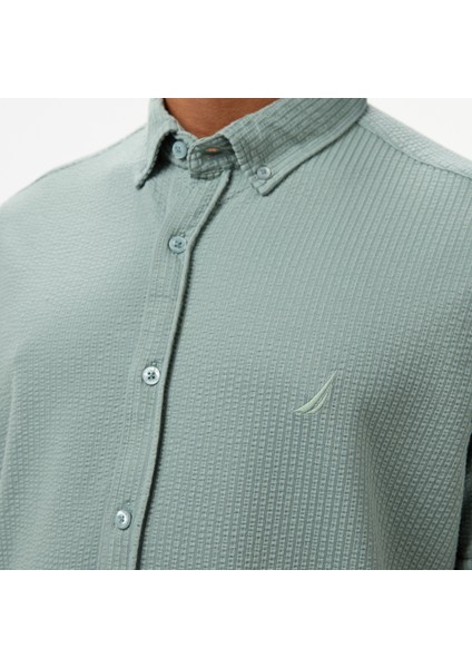 Erkek Yeşil Classic Fit Gömlek W55416T.3SB