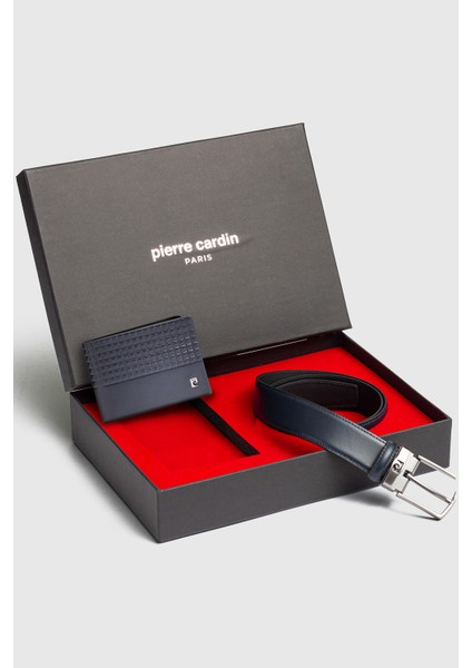 -Set 7- % 100 Hakiki Deri Özel Hediye Kutulu Damat Kemer Cüzdan Çeyiz Seti