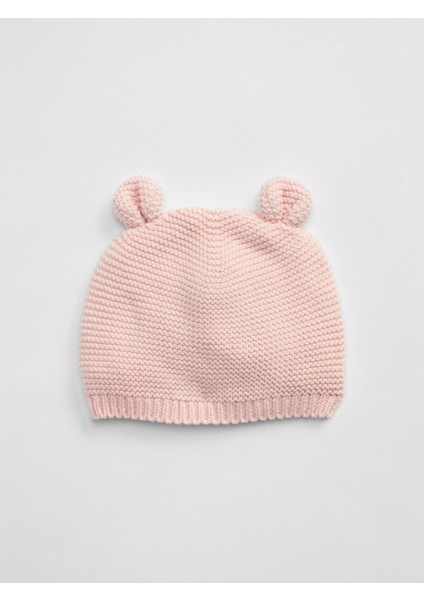 Bebek Açık Pembe Örgü Bere modelleri