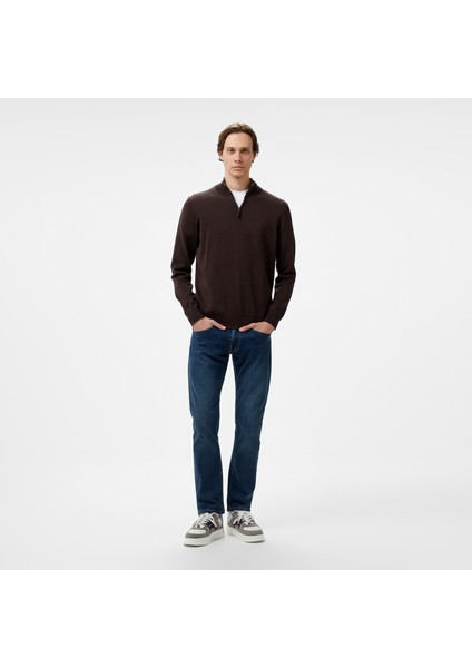 Erkek Kahverengi Regular Fit Kazak S37104T.20C modelleri