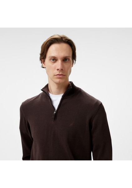 Erkek Kahverengi Regular Fit Kazak S37104T.20C fırsatları