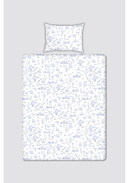 Bebek/çocuk Çarşaf Seti - Toıle De Jouy / Mavi