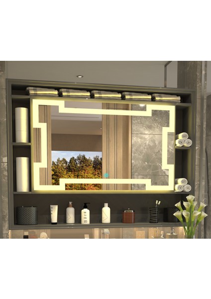 Meander Işıltısı Royal Line Lüks Minimalist Özel Tasarım Ayna modelleri