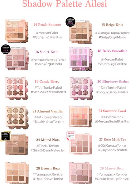 Mat ve Işıltılı Renk Seçenekleri Sunan Far Paleti Dasıque Shadow Palette (#14 Peach Squeeze)