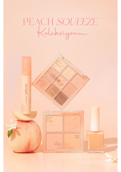 Mat ve Işıltılı Renk Seçenekleri Sunan Far Paleti Dasıque Shadow Palette (#14 Peach Squeeze)