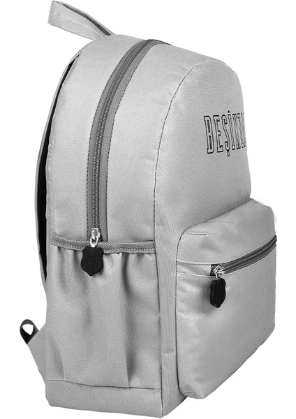 Gri Ön Cep Detaylı Sırt Çantası fiyatları