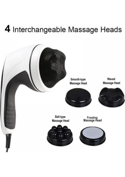 Çok Başlıklı Portatif Vücut Masaj Aleti, Rahatlatıcı ve Kullanışlı Tasarım