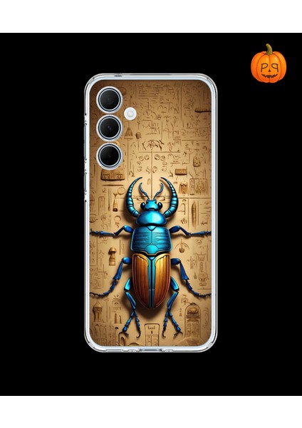 Samsung Galaxy A35 Uyumlu Şeffaf Kılıf Antik Mısır 3 Tasarımlı