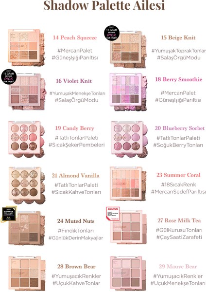 Mat ve Işıltılı Renk Seçenekleri Sunan Far Paleti Dasıque Shadow Palette (#10 Autumn Breeze)