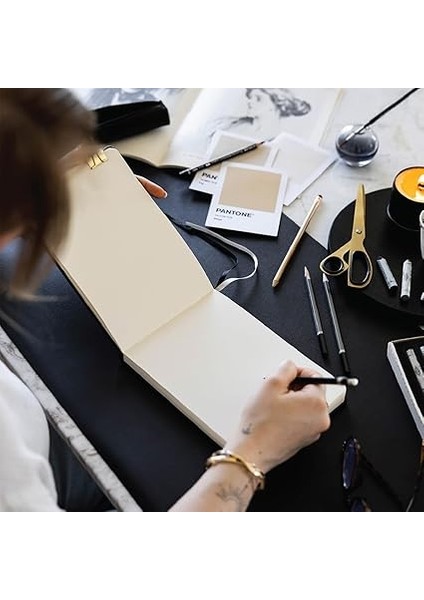 cm Sert Kapak 80 Yaprak 140 Gr. Eskiz Defteri - Sketch Book - Bordo fırsatları